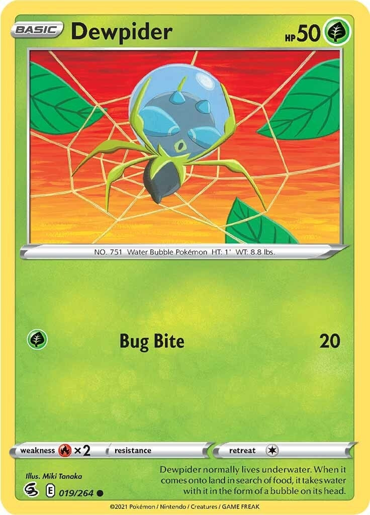 Image for Dewpider (019/264) (SWSH08) - Pokemon