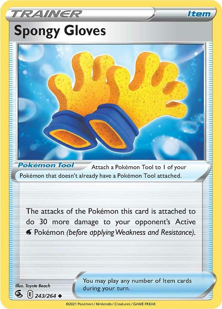 Image for Spongy Gloves (243/264) (SWSH08) - Pokemon
