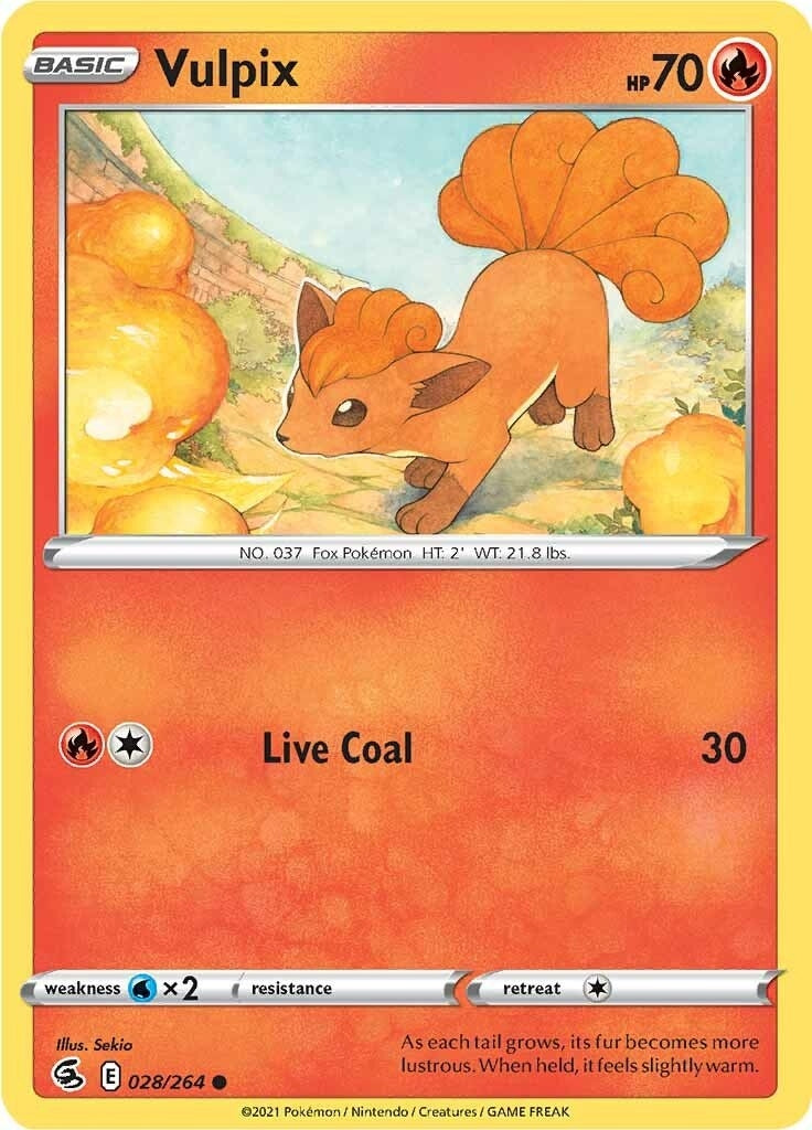 Image for Vulpix (28) (028/264) (SWSH08) - Pokemon