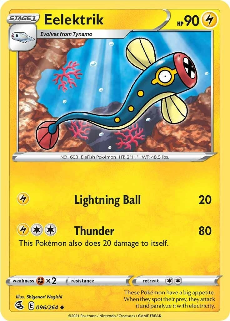 Image for Eelektrik (096/264) (SWSH08) - Pokemon