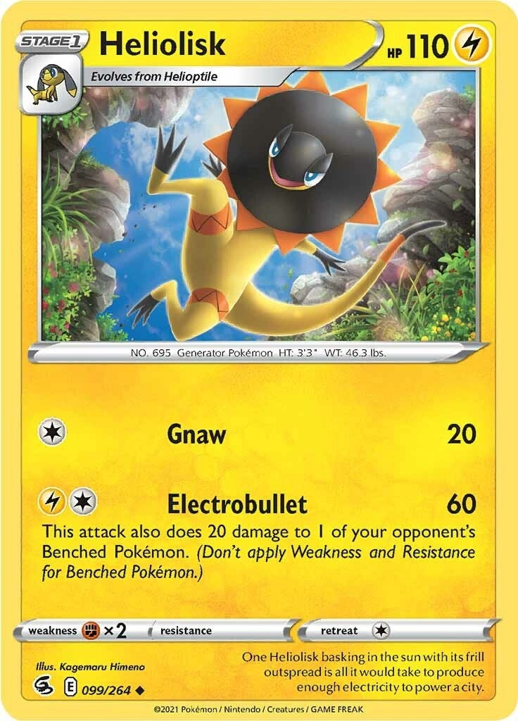 Image for Heliolisk (099/264) (SWSH08) - Pokemon