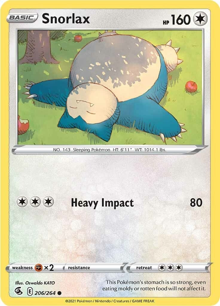 Image for Snorlax (206/264) (SWSH08) - Pokemon