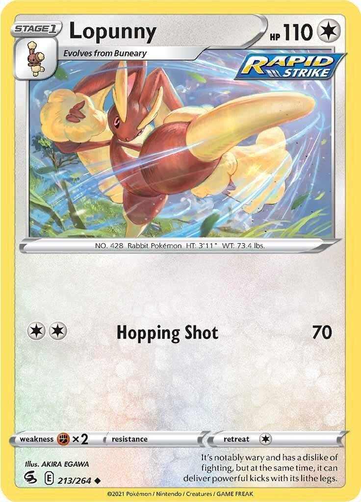 Image for Lopunny (213/264) (SWSH08) - Pokemon