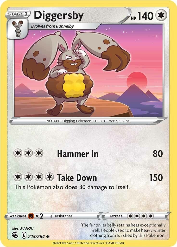 Image for Diggersby (215/264) (SWSH08) - Pokemon