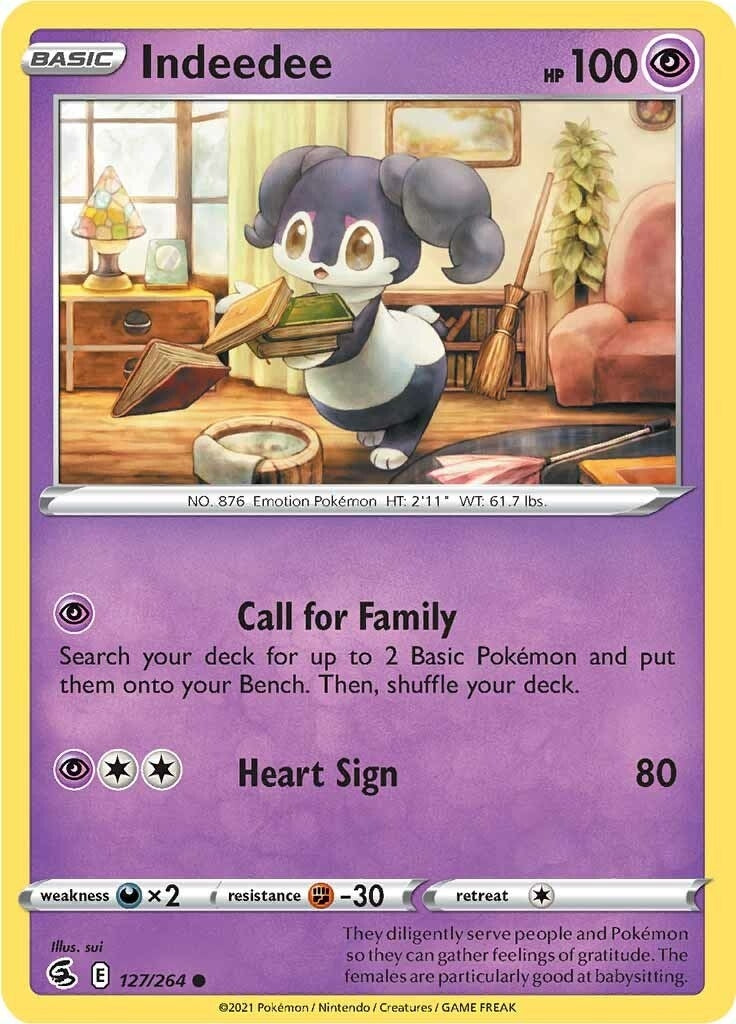 Image for Indeedee (127/264) (SWSH08) - Pokemon