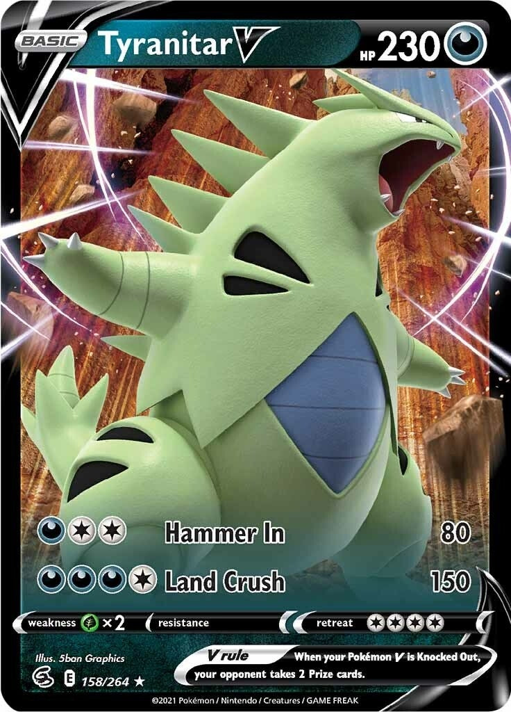 Image for Tyranitar V (158/264) (SWSH08) - Pokemon
