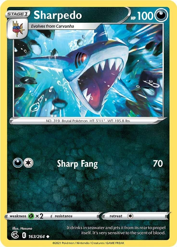 Image for Sharpedo (163/264) (SWSH08) - Pokemon