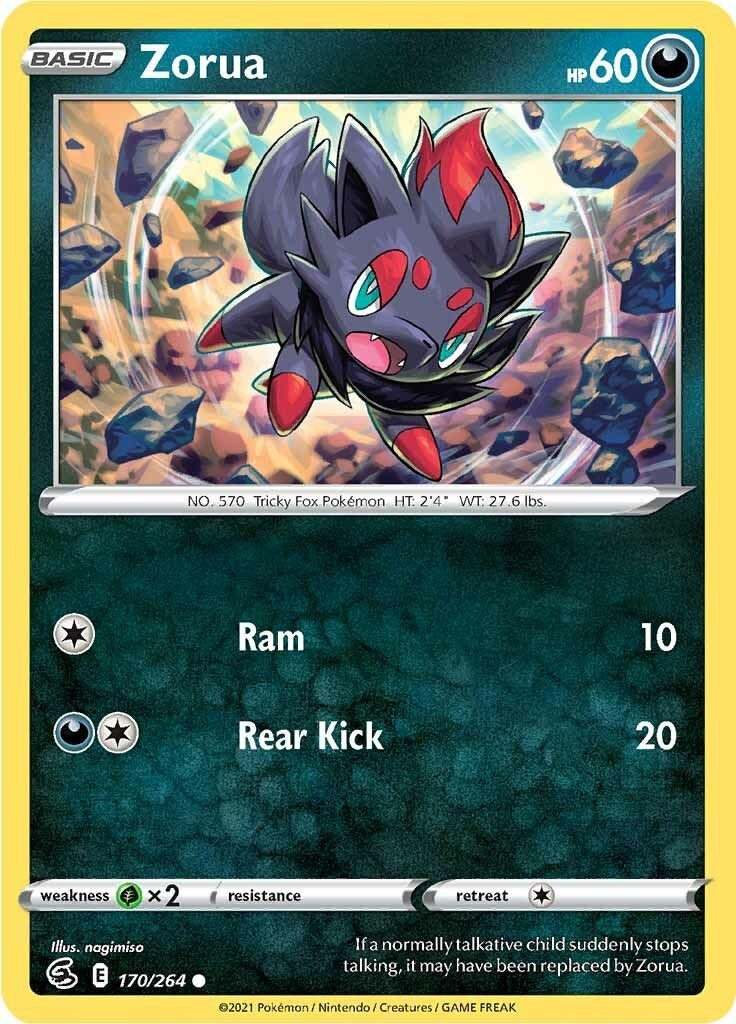 Image for Zorua (170/264) (SWSH08) - Pokemon