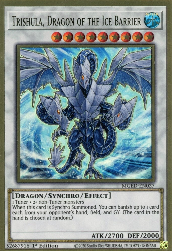 Trishula, Dragon of the Ice Barrier (MGED-EN027) (MGED)