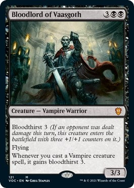 Image for Bloodlord of Vaasgoth (121) (Innistrad: Crimson Vow) - Magic: The Gathering