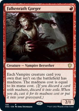 Image for Falkenrath Gorger (146) (Innistrad: Crimson Vow) - Magic: The Gathering