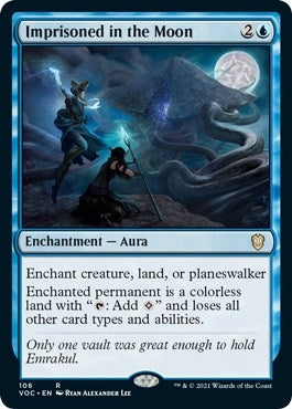 Image for Imprisoned in the Moon (106) (Innistrad: Crimson Vow) - Magic: The Gathering