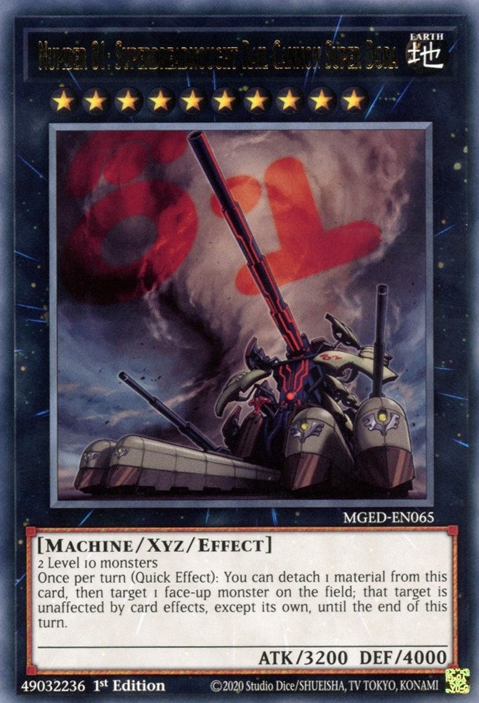Image for Number 81: Superdreadnought Rail Cannon Super Dora (MGED-EN065) (MGED) - YuGiOh