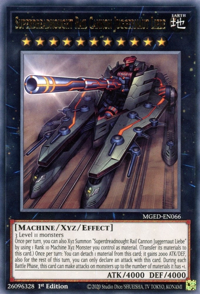 Image for Superdreadnought Rail Cannon Juggernaut Liebe (MGED-EN066) (MGED) - YuGiOh