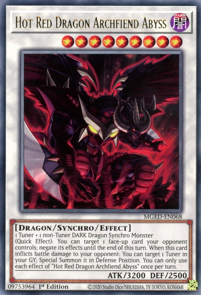 Image for Hot Red Dragon Archfiend Abyss (MGED-EN068) (MGED) - YuGiOh