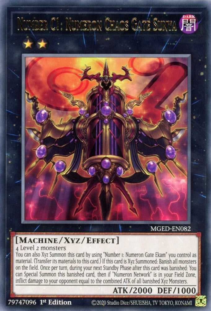 Image for Number C1: Numeron Chaos Gate Sunya (MGED-EN082) (MGED) - YuGiOh