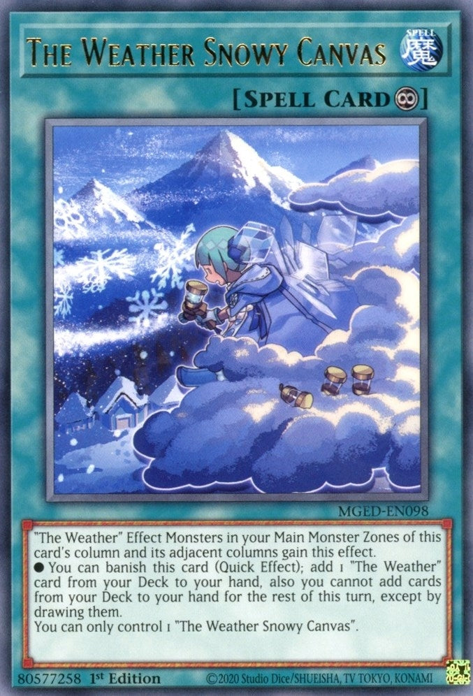 Image for The Weather Snowy Canvas (MGED-EN098) (MGED) - YuGiOh