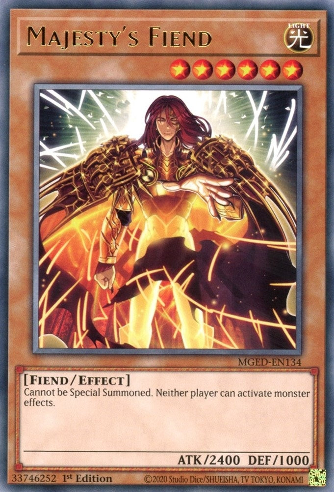 Image for Majesty's Fiend (MGED-EN134) (MGED) - YuGiOh