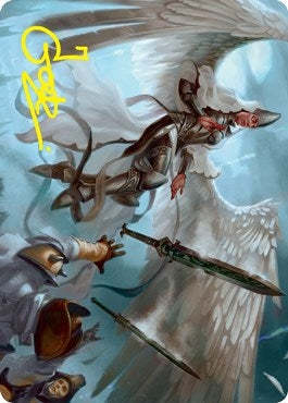 Image for Angelic Quartermaster Art Card (Gold-Stamped Signature) (5) (Innistrad: Crimson Vow) - Magic: The Gathering