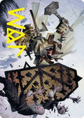 Image for Estwald Shieldbasher Art Card (Gold-Stamped Signature) (9) (Innistrad: Crimson Vow) - Magic: The Gathering