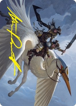 Image for Gryffwing Cavalry Art Card (Gold-Stamped Signature) (11) (Innistrad: Crimson Vow) - Magic: The Gathering