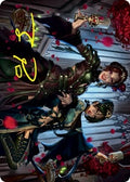 Image for Falkenrath Celebrants (73/81) Art Card (Gold-Stamped Signature) (73) (Innistrad: Crimson Vow) - Magic: The Gathering