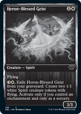 Image for Heron-Blessed Geist (286) (Innistrad: Double Feature) - Magic: The Gathering