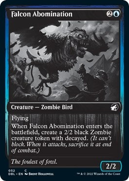 Image for Falcon Abomination (52) (Innistrad: Double Feature) - Magic: The Gathering
