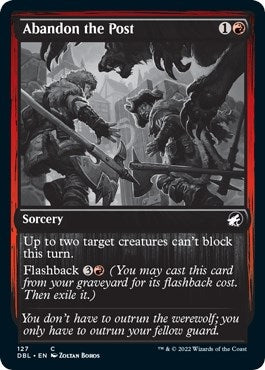 Image for Abandon the Post (127) (Innistrad: Double Feature) - Magic: The Gathering