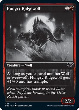 Image for Hungry Ridgewolf (428) (Innistrad: Double Feature) - Magic: The Gathering