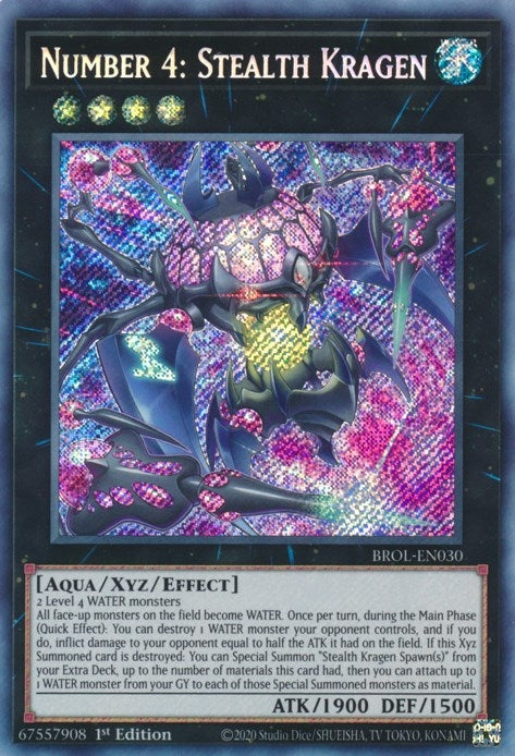 Image for Number 4: Stealth Kragen (BROL-EN030) (BROL) - YuGiOh
