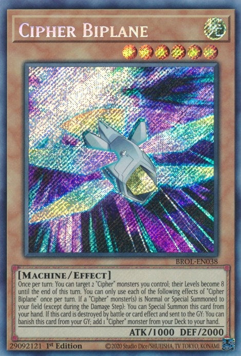 Image for Cipher Biplane (BROL-EN038) (BROL) - YuGiOh