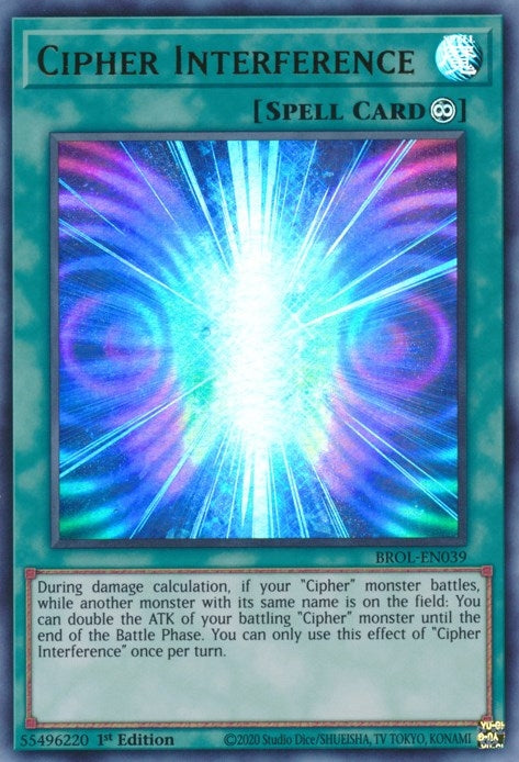 Image for Cipher Interference (BROL-EN039) (BROL) - YuGiOh