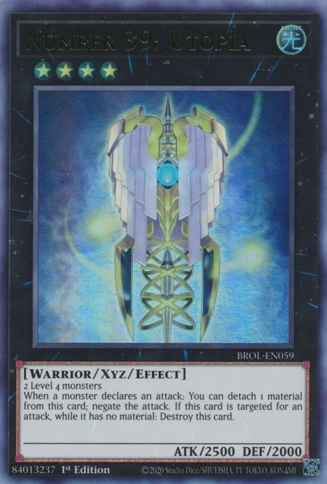 Image for Number 39: Utopia (BROL-EN059) (BROL) - YuGiOh