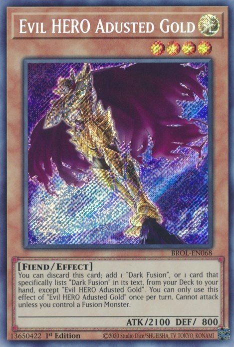 Image for Evil HERO Adusted Gold (BROL-EN068) (BROL) - YuGiOh