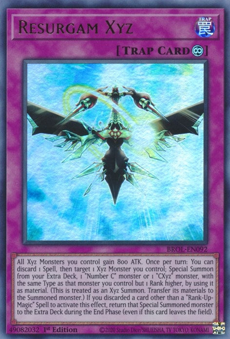 Image for Resurgam Xyz (BROL-EN092) (BROL) - YuGiOh