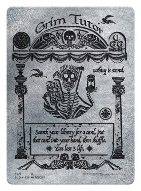 Image for Grim Tutor (Silver Laminate) (365) (Secret Lair Drop Series) - Magic: The Gathering