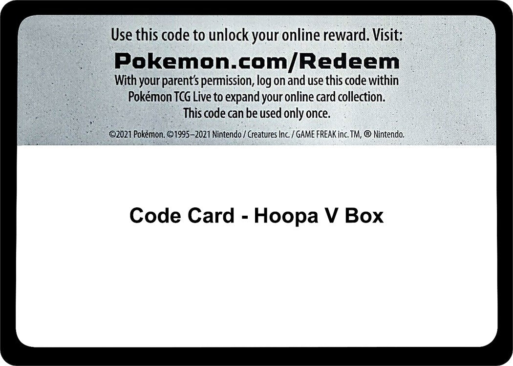 Image for Code Card - Hoopa V Box (SWSH08) - Pokemon