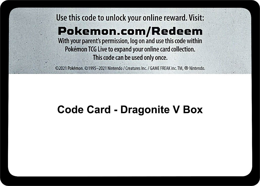 Image for Code Card - Dragonite V Box (SWSH08) - Pokemon