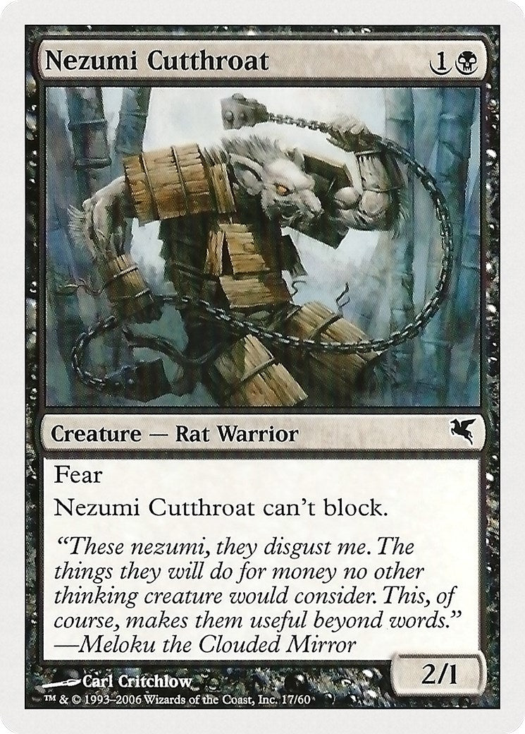 Image for Nezumi Cutthroat (17) (17) (Magic Encyclopedia 2005 (Salvat/Hachette)) - Magic: The Gathering