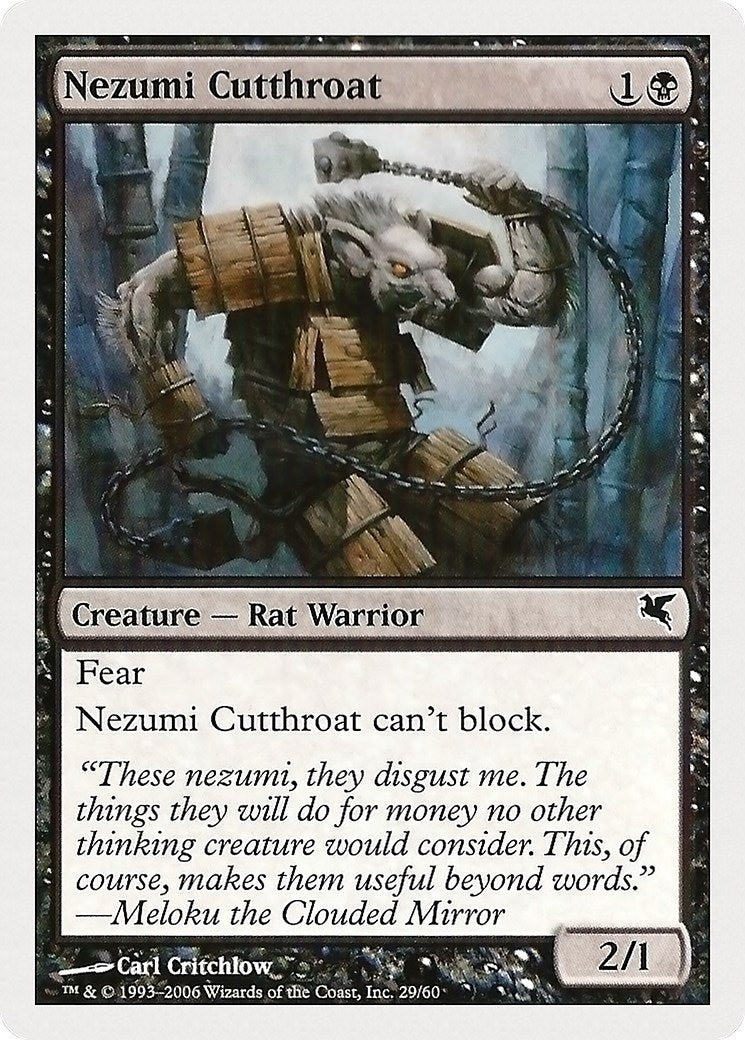 Image for Nezumi Cutthroat (29) (29) (Magic Encyclopedia 2005 (Salvat/Hachette)) - Magic: The Gathering