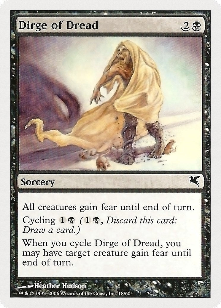 Image for Dirge of Dread (18) (Magic Encyclopedia 2005 (Salvat/Hachette)) - Magic: The Gathering
