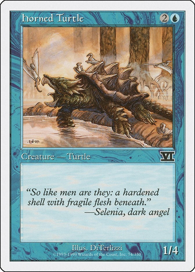 Image for Horned Turtle (74) (Classic Sixth Edition) - Magic: The Gathering