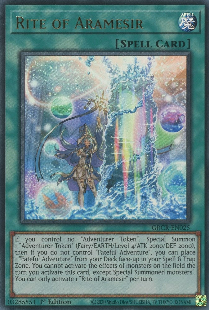 Image for Rite of Aramesir (GRCR-EN025) (GRCR) - YuGiOh