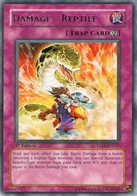 Image for Damage = Reptile (TAEV-EN067) (TAEV) - YuGiOh
