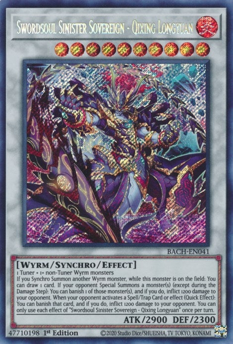 Image for Swordsoul Sinister Sovereign - Qixing Longyuan (BACH-EN041) (BACH) - YuGiOh