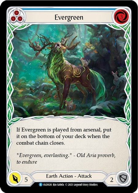 Image for Evergreen (Blue) (OLD026) (Blitz Deck: Tales of Aria - Oldhim) - Flesh and Blood TCG