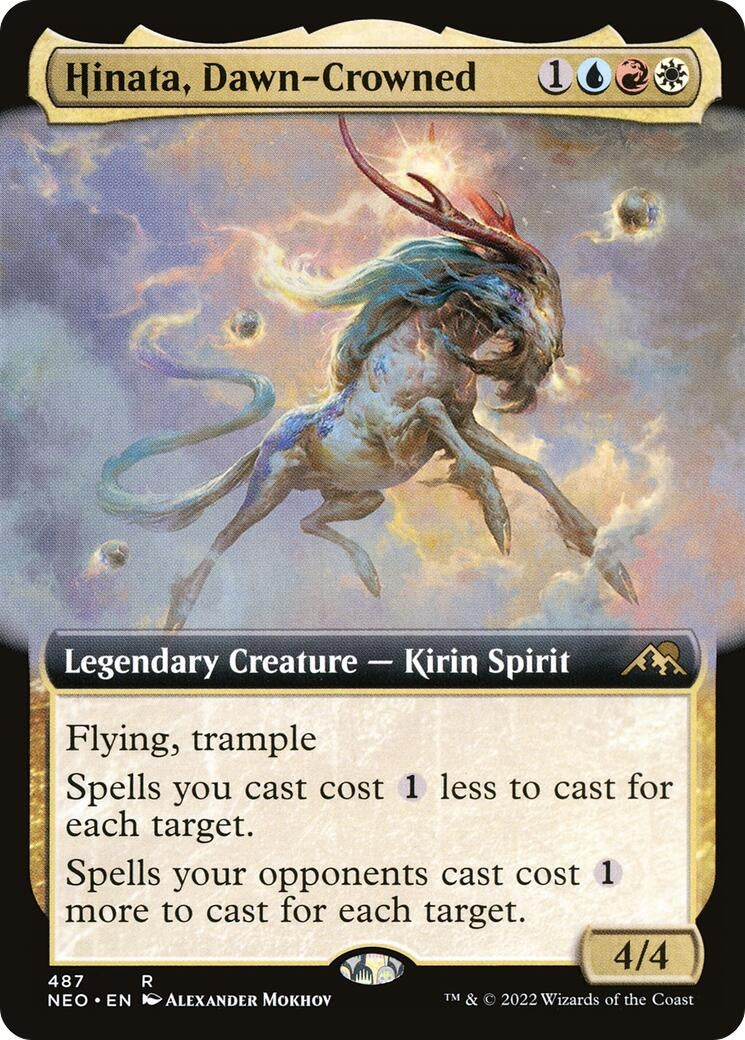 Image for Hinata, Dawn-Crowned (Extended Art) (487) (Kamigawa: Neon Dynasty) - Magic: The Gathering