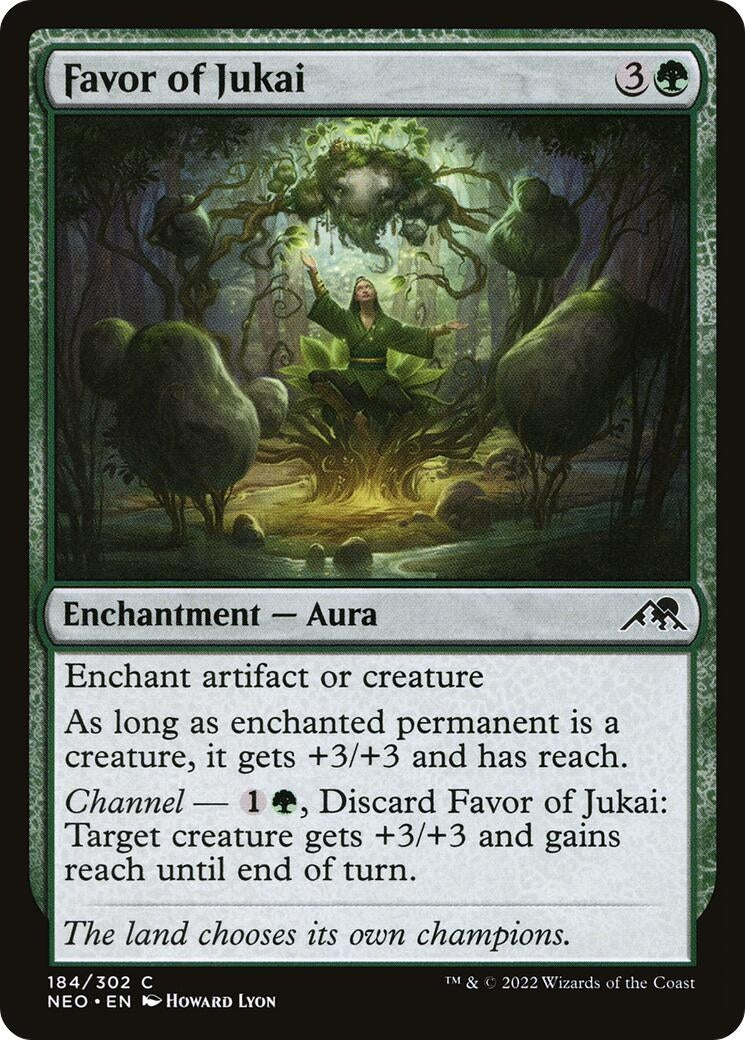 Image for Favor of Jukai (184) (Kamigawa: Neon Dynasty) - Magic: The Gathering