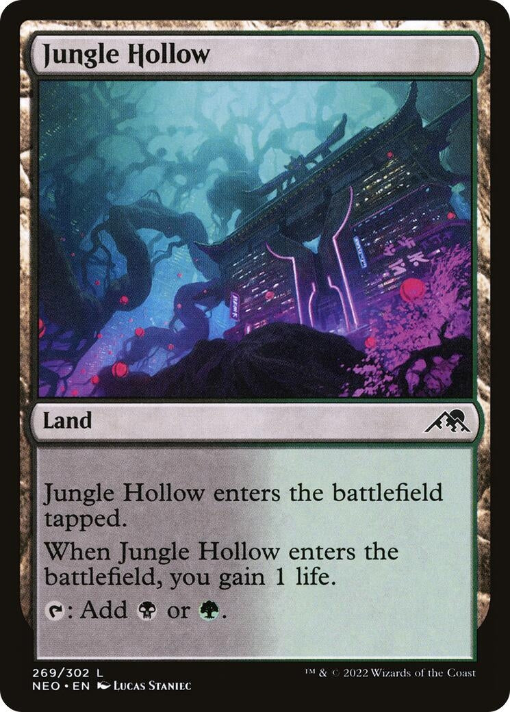 Image for Jungle Hollow (269) (Kamigawa: Neon Dynasty) - Magic: The Gathering
